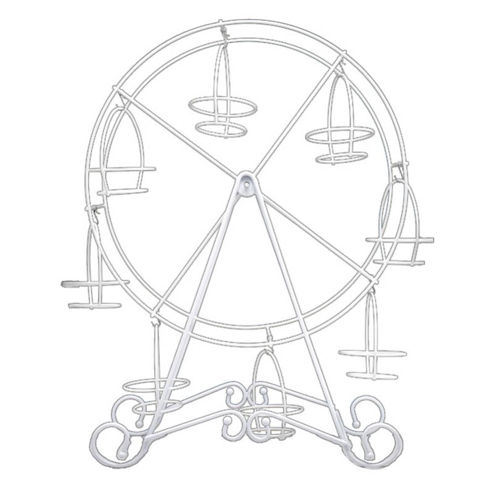 Metal Ferris Wheel Cupcake Holder Wedding Birthday Party Cake Stand Display Rack: White