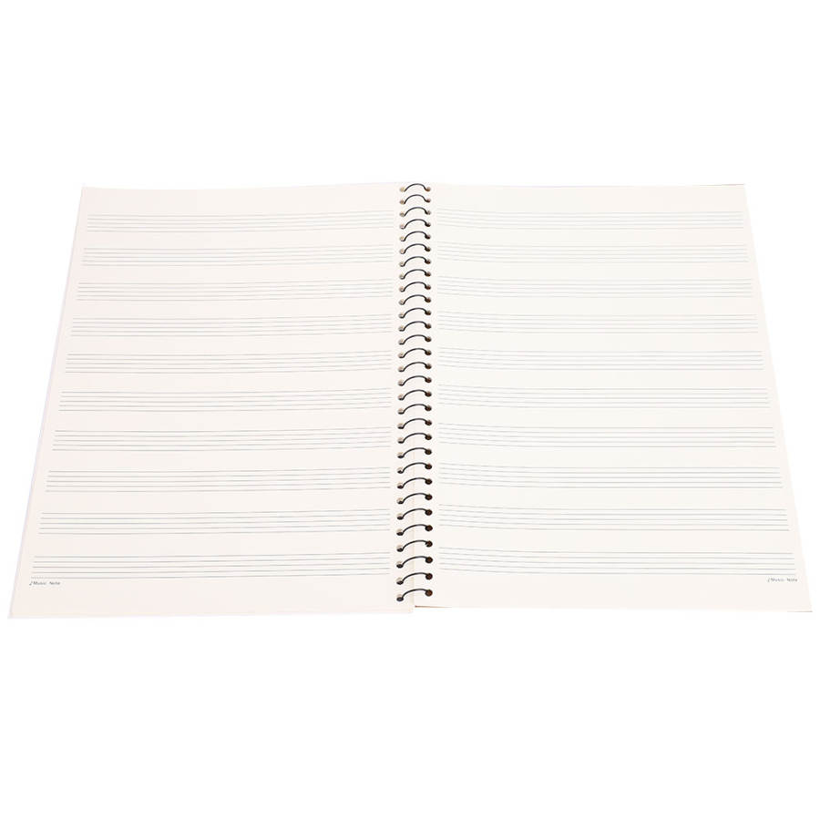 Cuaderno de música en blanco, papel para música, plantilla para música, punta de libro para escribir, Piano, teclado, Notebook