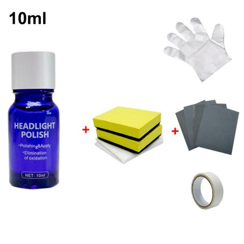 10ml/30ml Car Care Headlight Headlamp Cleaning Repair Restoration Plastic Polish Restorer Kit Renovation Fluid Auto Curing Agent
