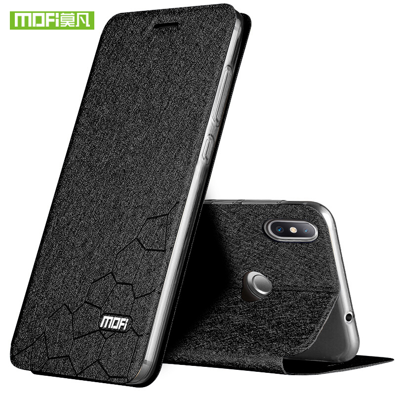 Coque à rabat en cuir et Silicone pour Xiaomi Mi MAX3, étui Original résistant aux chocs, style business, Mofi 360