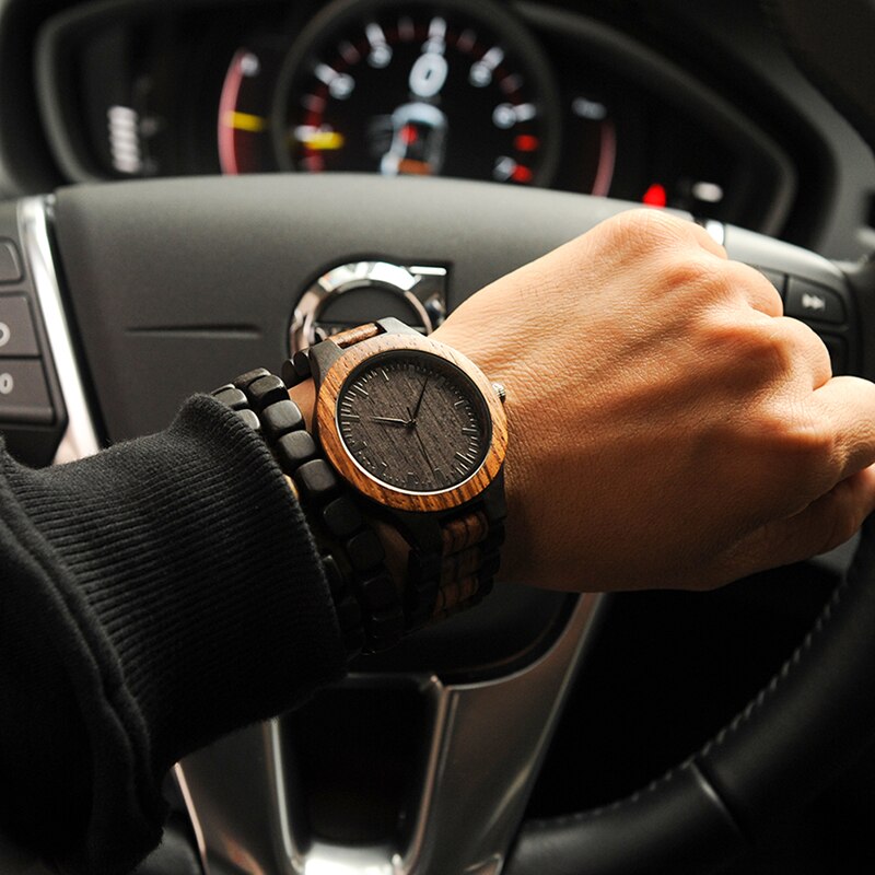 Relógio de madeira gravado personalizado relógios presentes para o pai, aniversário do amante, dia do aniversário, presente do padrinho