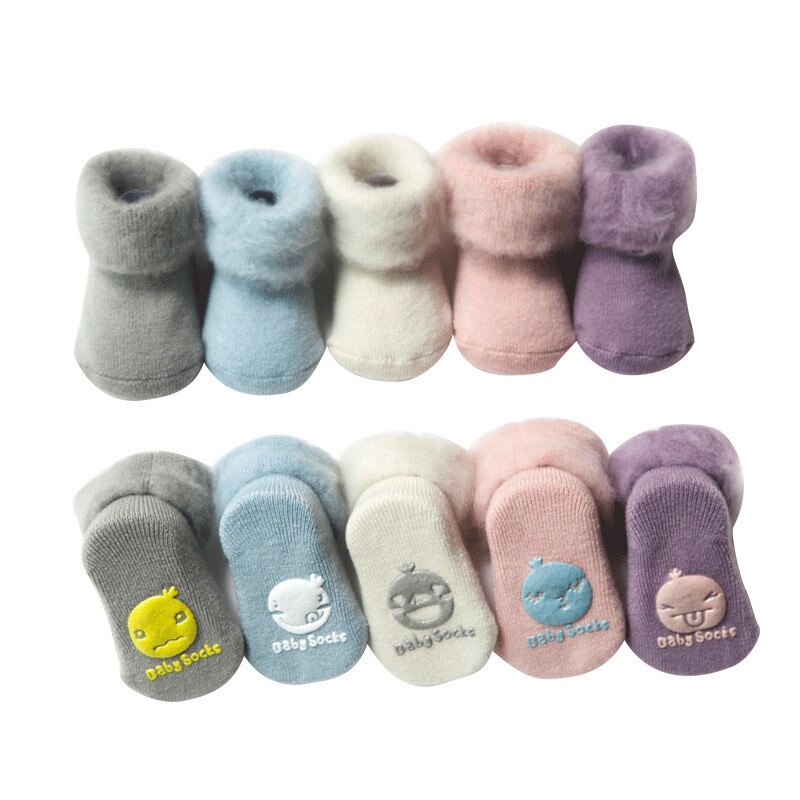 Winter Dikke Badstof Babysokjes Warm Pasgeboren Katoen Jongens Meisjes Leuke Peuter Sokken Baby Accessoires