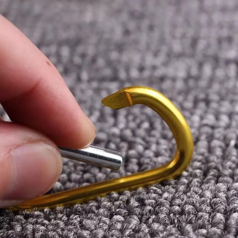 5 stuks outdoor sport aluminiumlegering veiligheids sleutelhanger klimknop karabijnhaak kamperen wandelen haak 4# 5# 6#  gyh