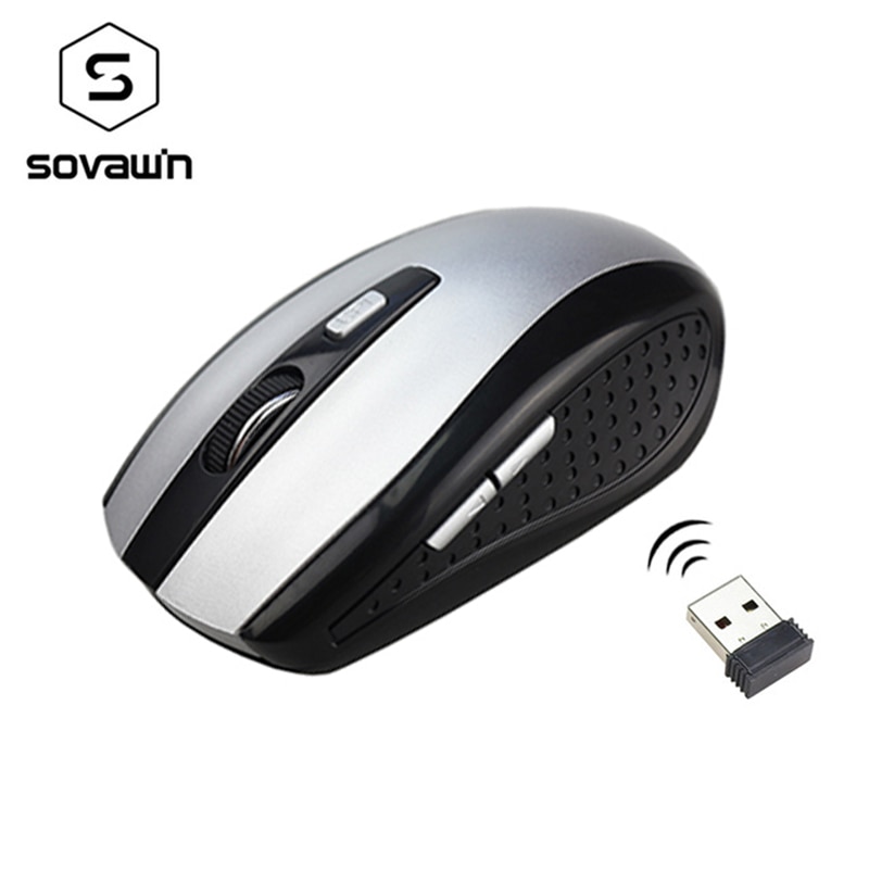 Sovawin – souris optique sans fil 2.4ghz, 1600dpi, USB, pour Gamer , ordinateur PC et portable