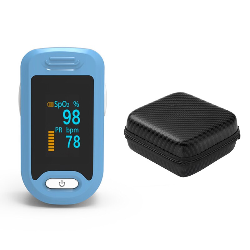 Oxímetro de pulso OLED SpO2 PR oxímetro de saturación de oxígeno en sangre, monitores para el cuidado de la salud, medidor de ritmo cardíaco: 845Blue-ZH