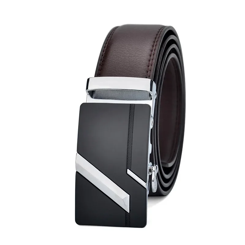 Cinturón LONG Plus de talla grande 130 140 150 160 170 cm para hombre, cinturón de cuero PU de para hombre, correa con hebilla automática de Metal