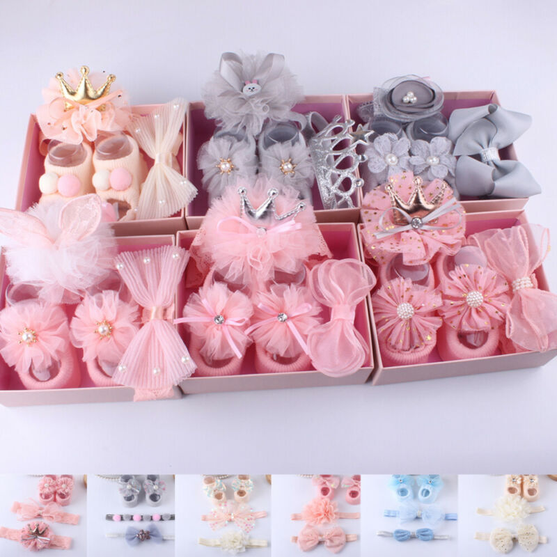 Kids Newborn Baby Cartoon Socks Anti-slip Sock Shoes Boots Floor Slipper Socks
