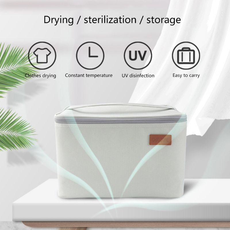 Portable UV Sterilizer Bag Folding Clothes Dryer Disinfection Cleaner Sanitizing Box for Toys Tableware Glasses