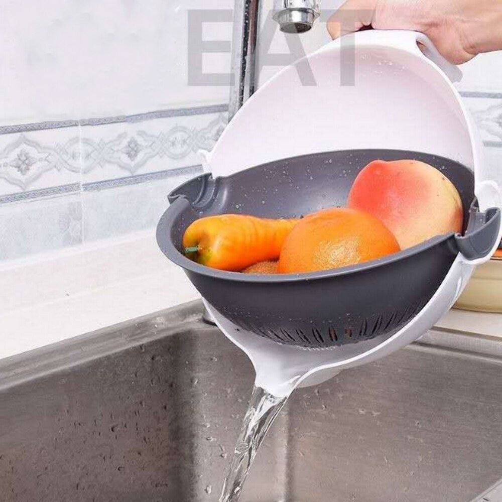 Cortador de comida fácil multifunción 9 en 1, cortador y rallador de verduras, cortador giratorio, escurridor, herramientas de cocina