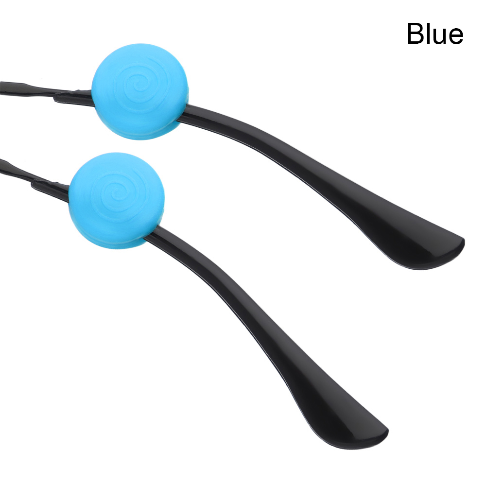 Soporte antideslizante de silicona para gafas, gancho para la oreja, deportes, topes de punta de Temple, agarre de Punta Ho, 1 par: Blue