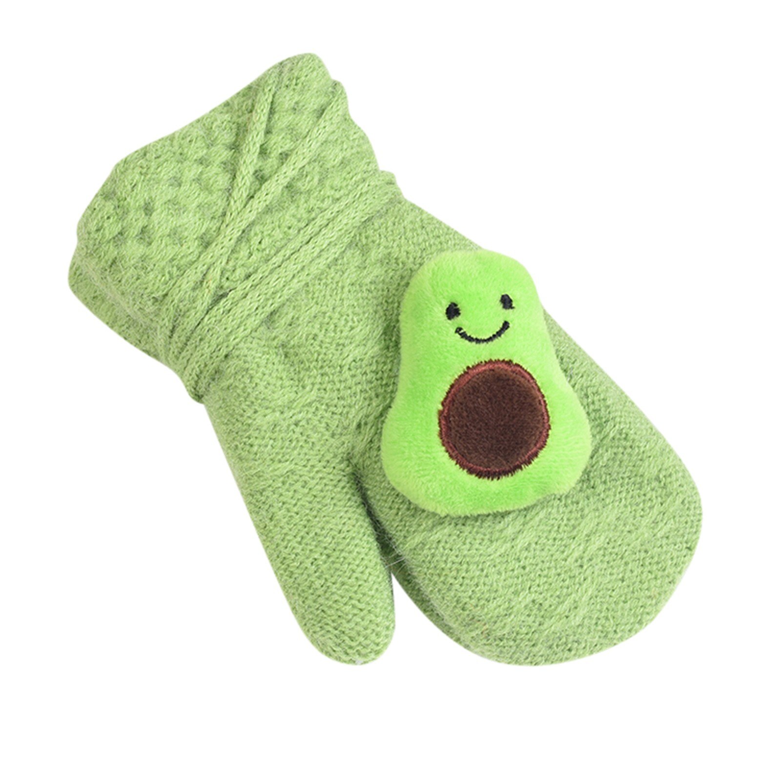 freundlicher Winter Handschuhe Mädchen Jungen betroffen Karikatur Patchwork Halten Warme Handschuhe 1-8 Jahre freundlicher Schlüsselband Handschuhe für draussen Sport: grün