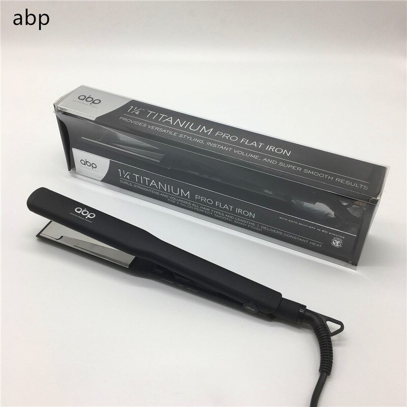 1 1/4 TITANIUM PRO FLAT IRON hair straightener Straight/iron Salon straight splint Hair protectors hair straighteners Univer: UK