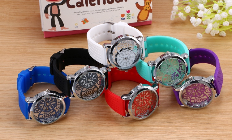 Silicone Rubber Watch Casual women's slim watches Quartz Watch Relogio Feminino Clock