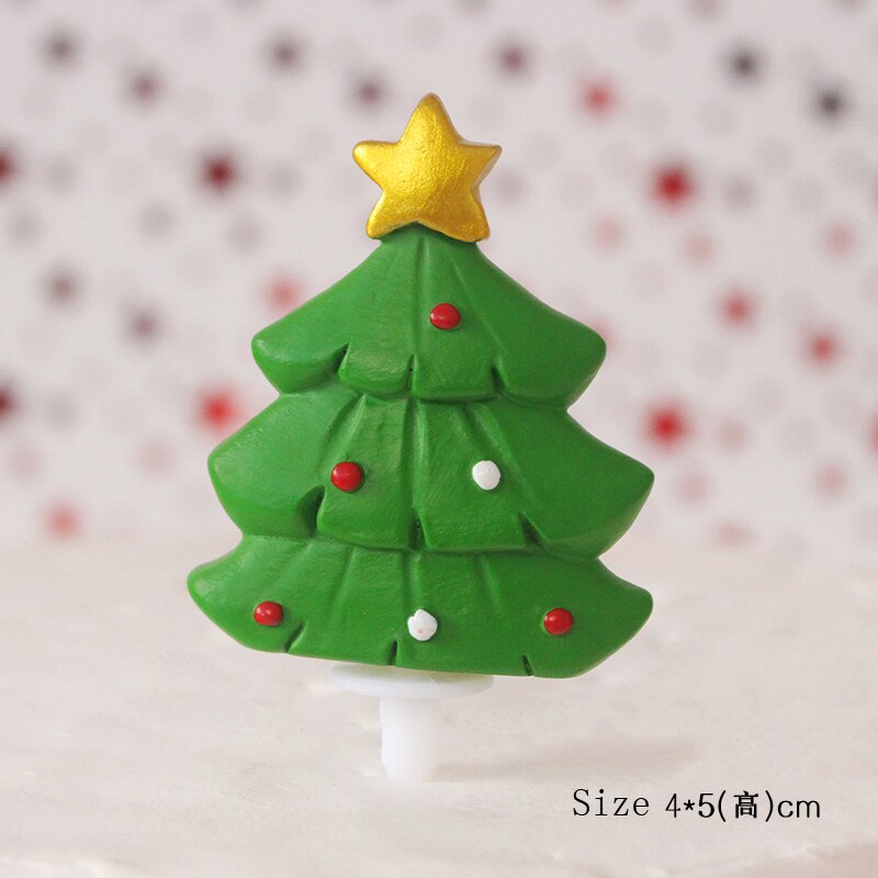 Festas de família, festas de aniversário, decorações de natal, suprimentos de cozimento papai noel, boneco de neve, elk, árvore de natal bolo decora: Styles6