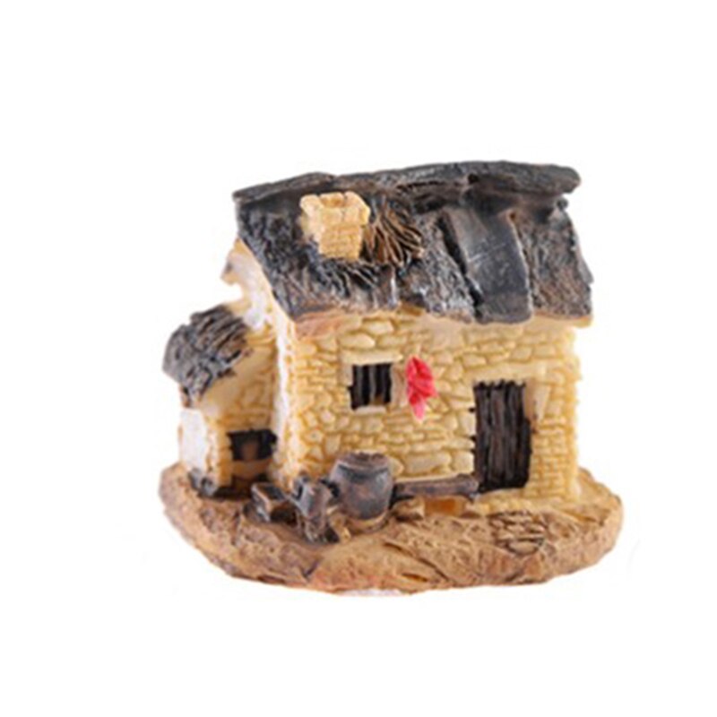 Micro Dorp Steen Huizen Miniatuur Tuinieren Landschap Diy Bonsai Ambachten Bureau Ornamenten Accessoires Voor Tuin Decor J: 07
