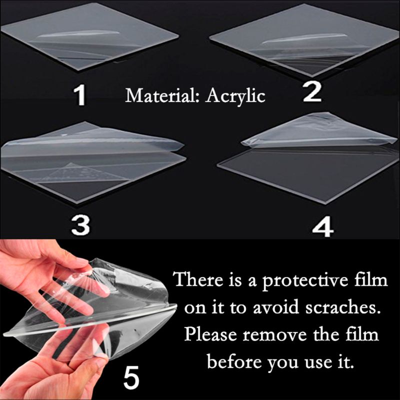 Trasparente Acrilico Starnuto Schermo Cibo Protezione Torta - Foto 4