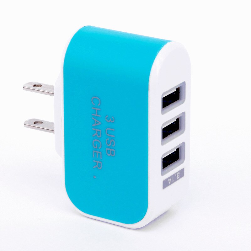 3 portas usb 3a eua ac casa carregador de parede adaptador plugue de alimentação para iphone 4 5 6 para samsung s3 s4 nota 2 3 para htc