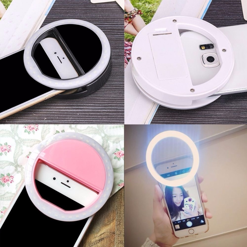 AINGSLIM Universele Selfie Ring Licht Telefoon Selfie Lichtgevende Ring LED Fotografie Flash Licht Voor Xiaomi iPhone Sumsang Smartphone
