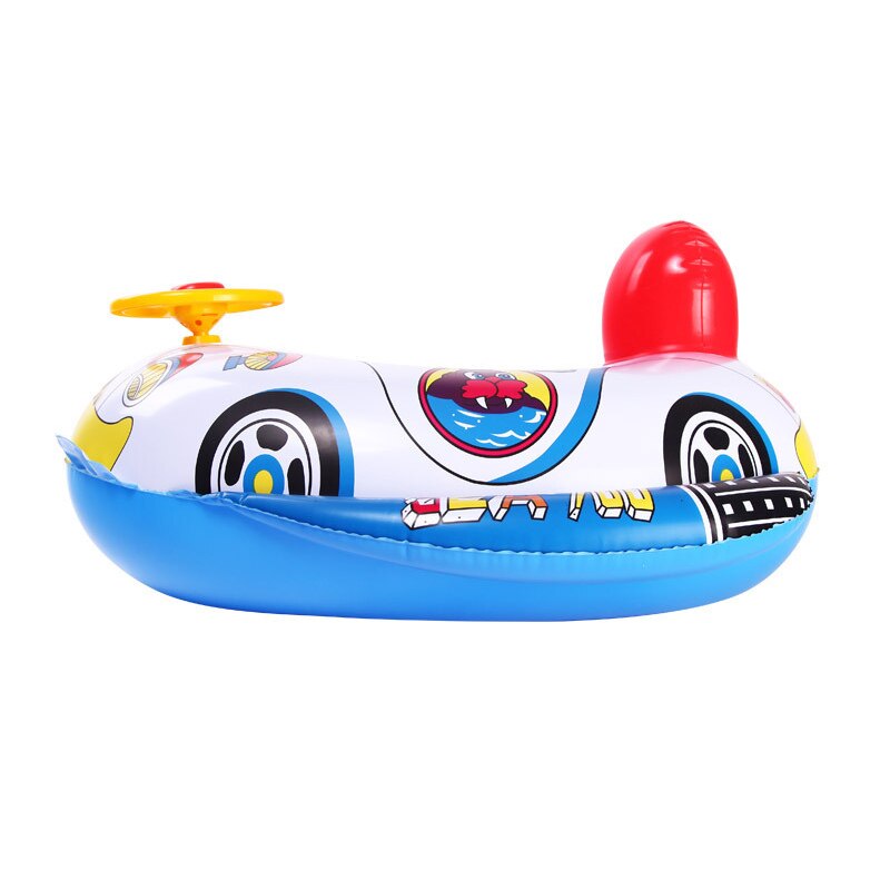 For Kids Above 2 Years Old Kid Swim Seat Floating Ring Infant Inflatable Ring Cartoon Swimming Aircraft Boat With Steering Wheel