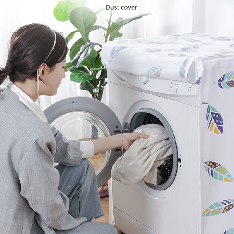 Housse de Protection pour Machine à laver, imprimé géométrique, Protection contre la poussière, étui étanche pour Machine à laver/chargement frontal