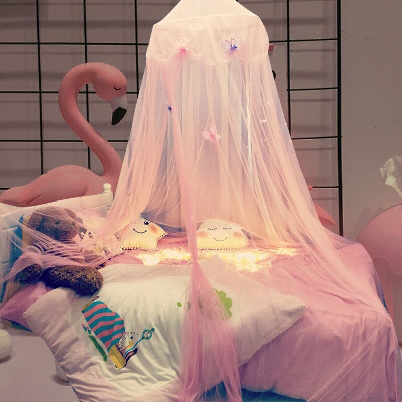 Kids Play House Tenten Ronde Hung Dome Meisjes Crib Prinses Hemelbed Netting Baby &#39;S Paleis Kinderen Kamer Tent