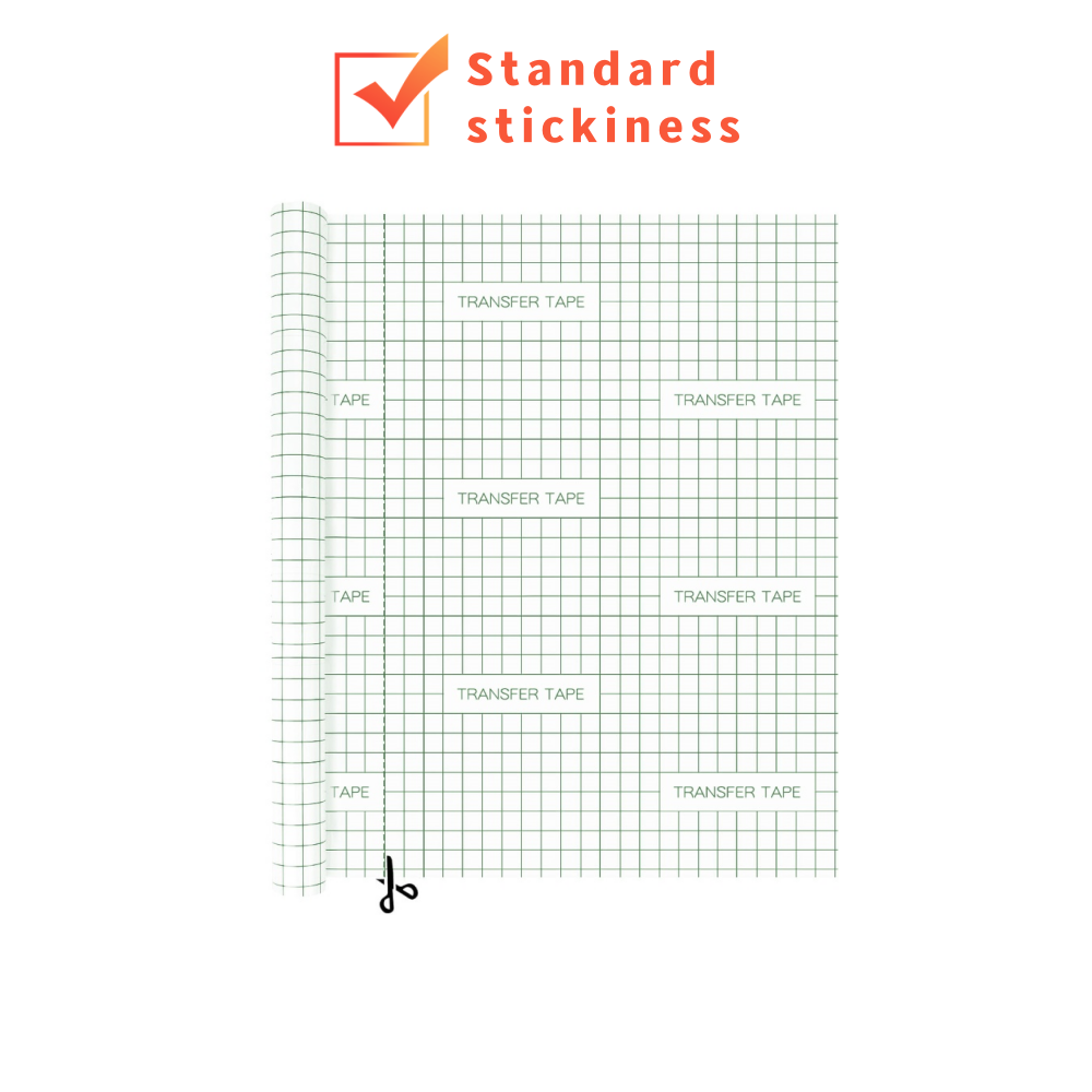 Premium Vinyl Transfer Tape, Clear Transfer Paper For Adhesive Vinyl, Standard and Strong Adhesion for Cricut & Silhouette: 60cm*5m / green