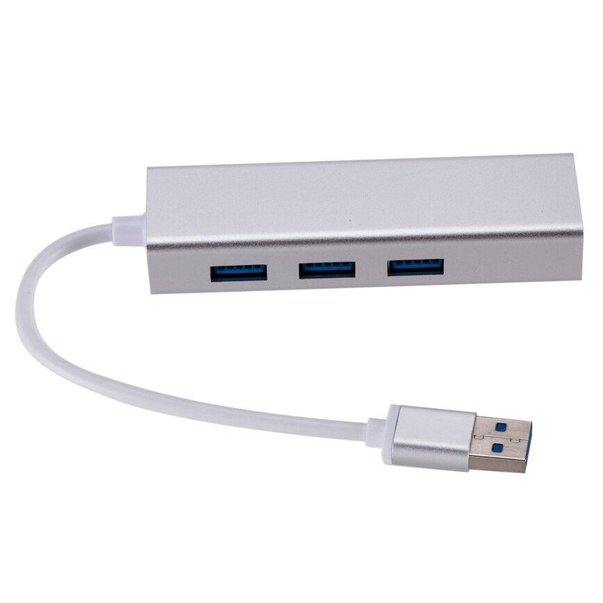 Grwibeou Usb Ethernet Usb Hub Te RJ45 Lan Netwerkkaart 10/100 Mbps Ethernet Adapter Voor Mac Ios Laptop Pc Windows 3 Port Usb Hub