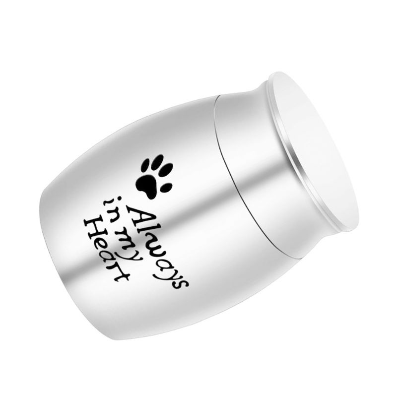 Pet Cremation Urns Stainless Steel Ash Memorial Container Dog Cat Perfect Restin