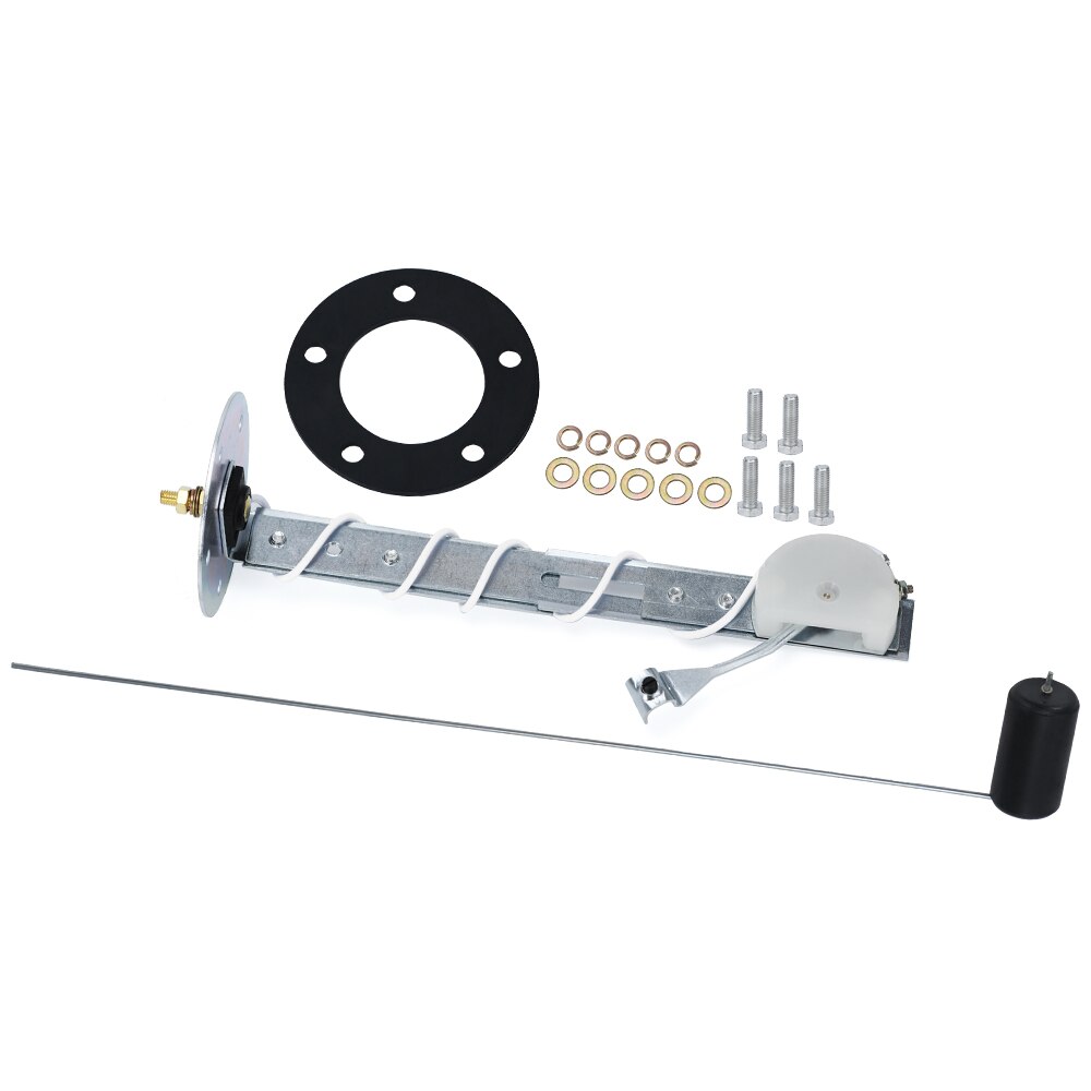 Universal 2" 52mm Fuel Level Gauge Car Vehicle Meter with Fuel Float Sensor White LED Light Black Shell Automotive Gauges 12V: Sensor