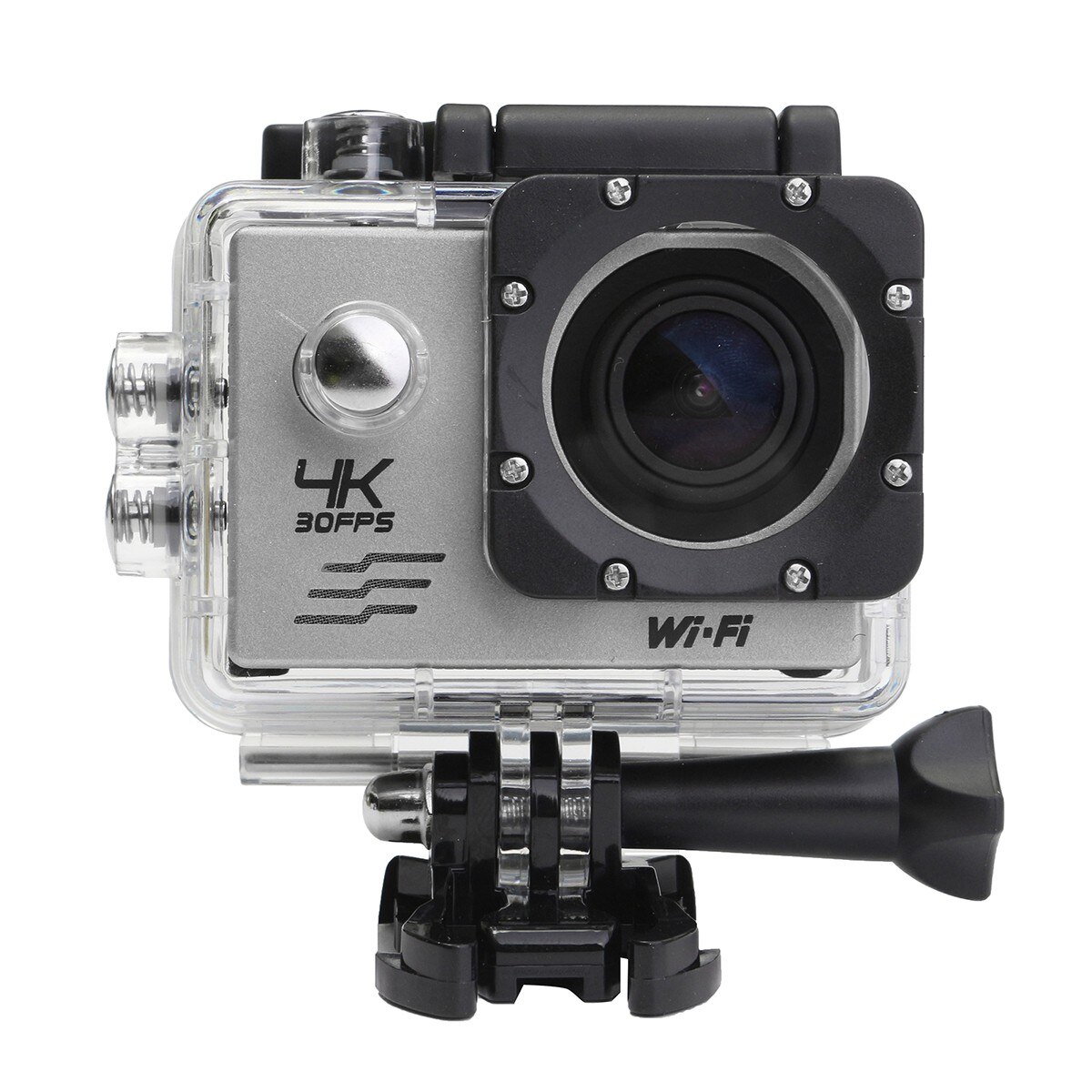 Kinco  hd 4k 1080p 16mp wifi 170 ° undervanns vanntett sport handling video dv kamera sport kam mini videokameraer: Sølv