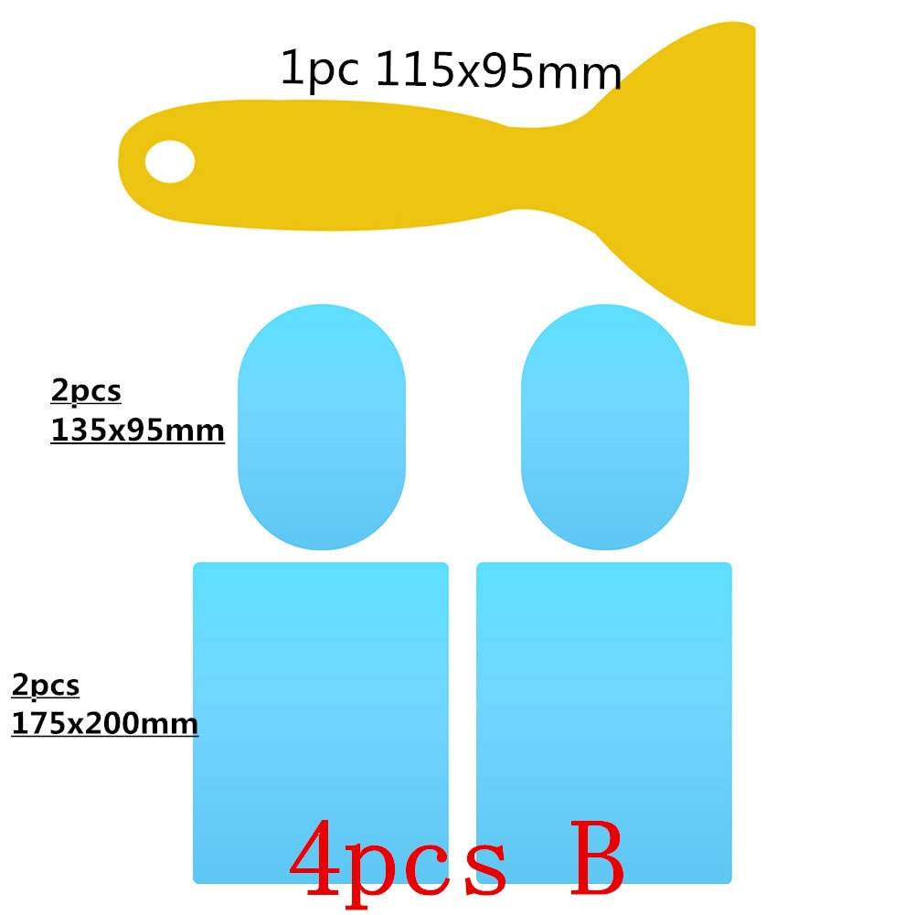 2/4pz pellicole per specchietti retrovisori per auto pioggia impermeabile antiappannamento specchio per auto copertura antipioggia pellicola per vetri antipioggia per vetri