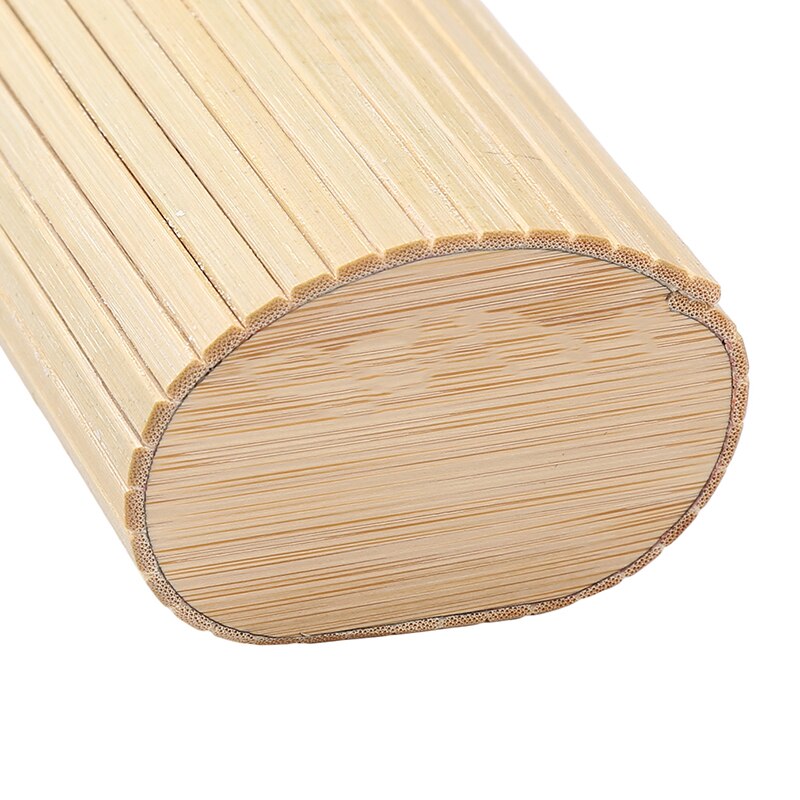Sunglass Case Eyewear Spectacle Eyeglass Box Bamboo Glasses Case Handmade Hard Square Cylinder Bamboo Strip