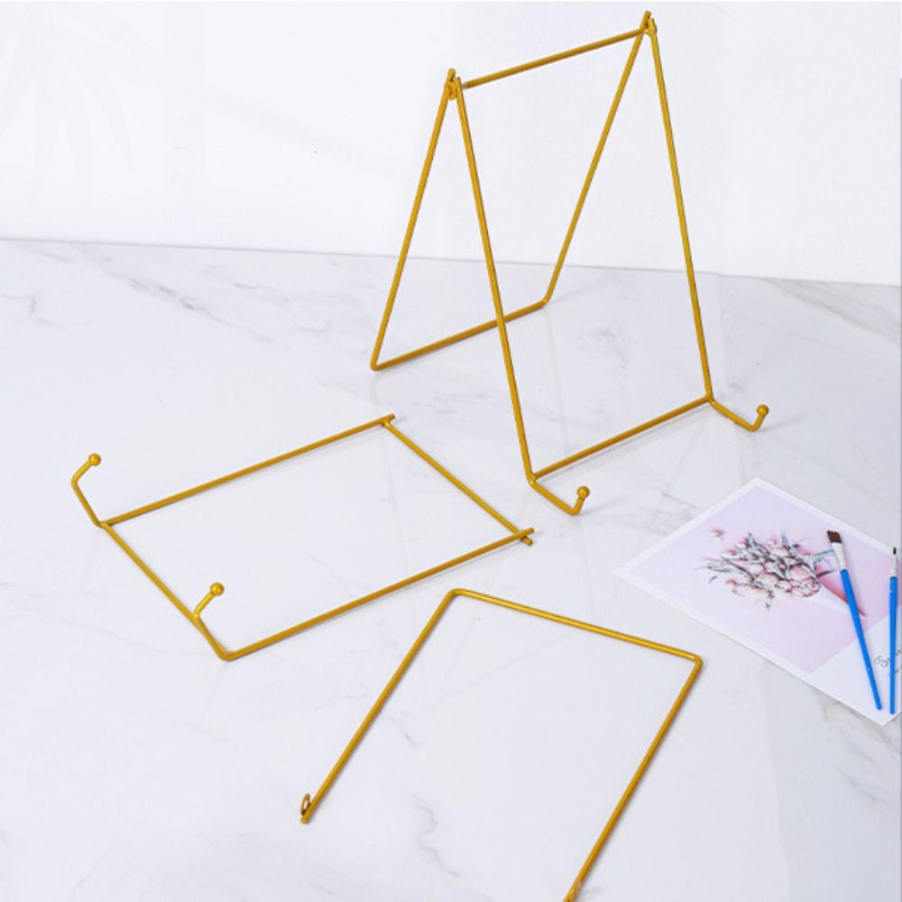 Supporto per piatto decorativo supporto per telaio in metallo cavalletto in ferro supporto per cornice per foto supporto per piastra espositore in ferro