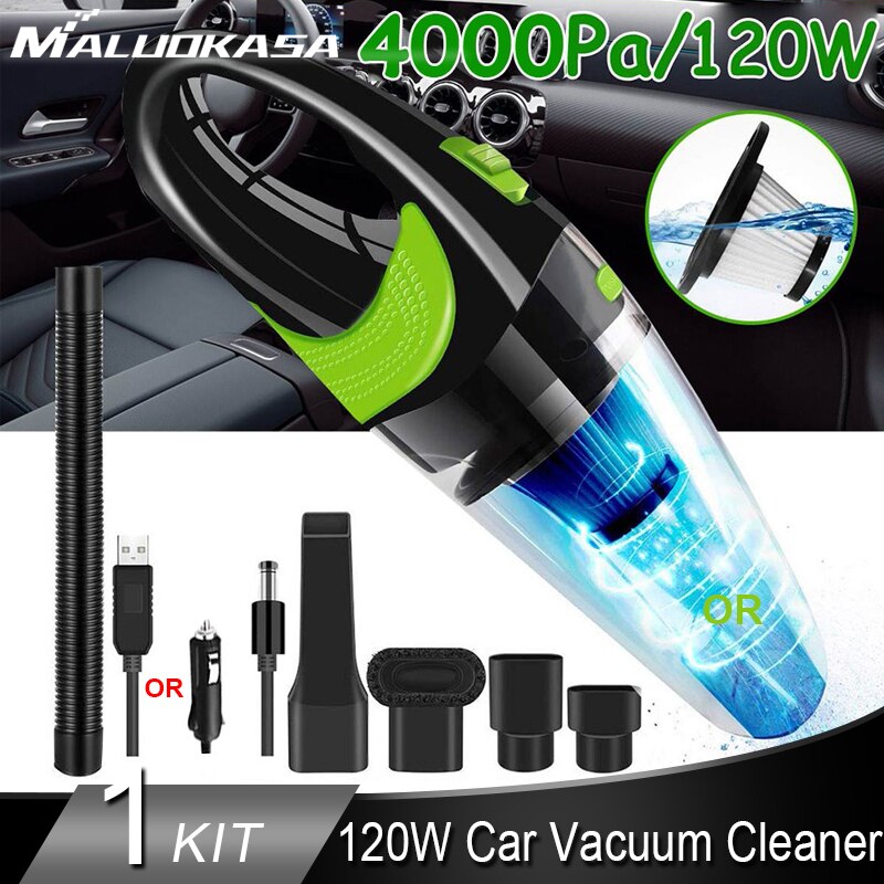 Aspiradora de coche aspiradora inalámbrica para coche potente 120W USB de mano aspiradora automática Robot inalámbrico aspiradora para ordenador de coche en casa aspiradora de mano aspiradora para auto