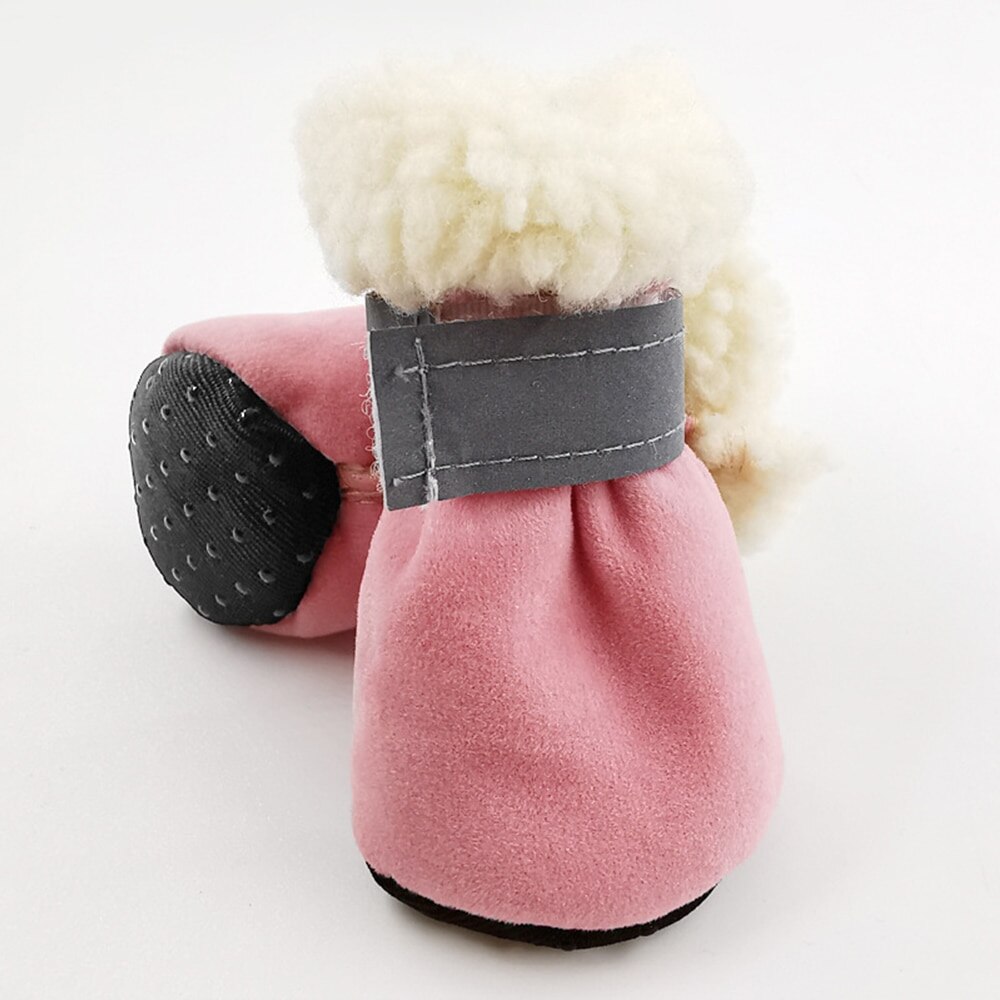 Hondenschoenen, reflecterende sneeuwlaarzen, wintersokken, antislip kattenschoenen voor honden en katten, reflecterende strip schoenen voor huisdieren, antislip 4 stuks