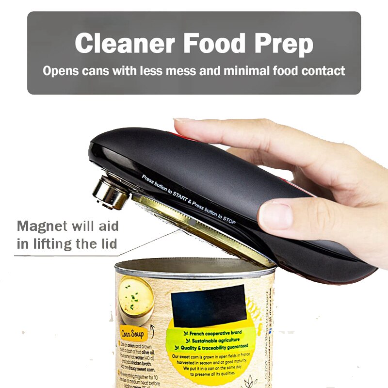 Upgrade Electric Can Opener Automatic Bottle Opener Cordless One Tin Touch No Sharp Edges Handheld Jar Openers Kitchen Tools