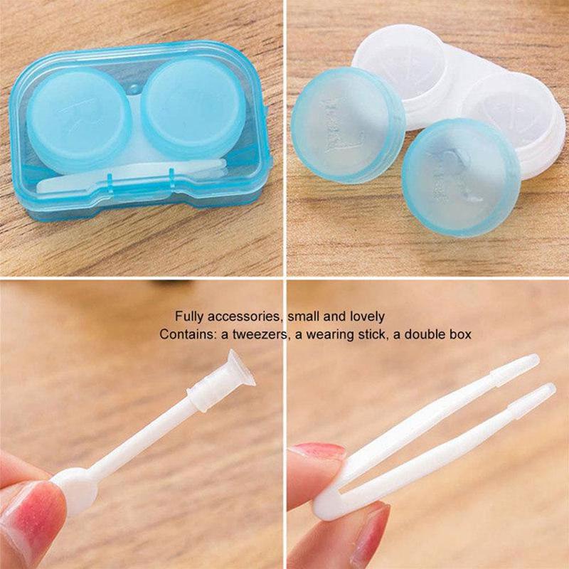 Eye Care Invisible Eyeglasses Box Vision Double-box Blank Container Box Lens Case Random Color