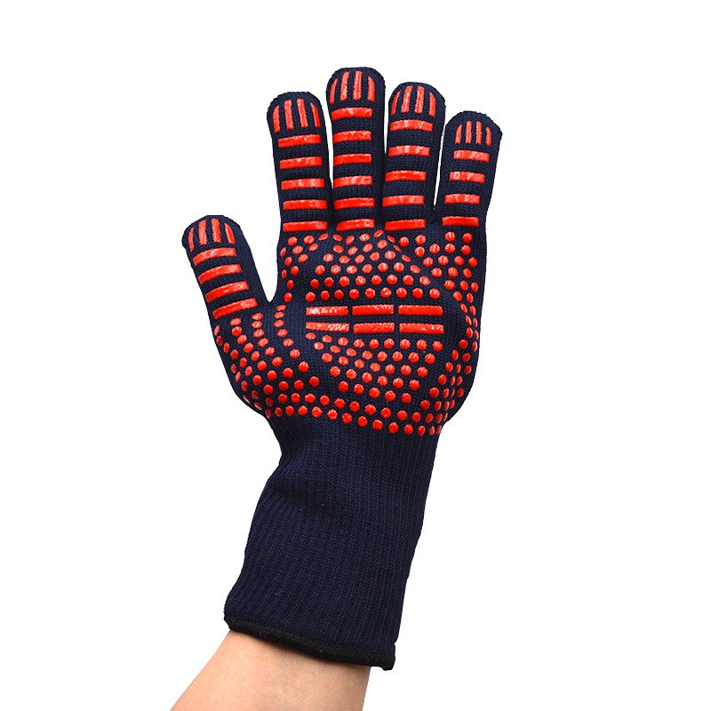 Bbq Handschoenen 800 Graden Warmte-isolatie, Brandwerende, Antislip Siliconen Handschoenen, Barbecue Handschoenen, gebruikt Voor Koken Oven Barbecue: A9