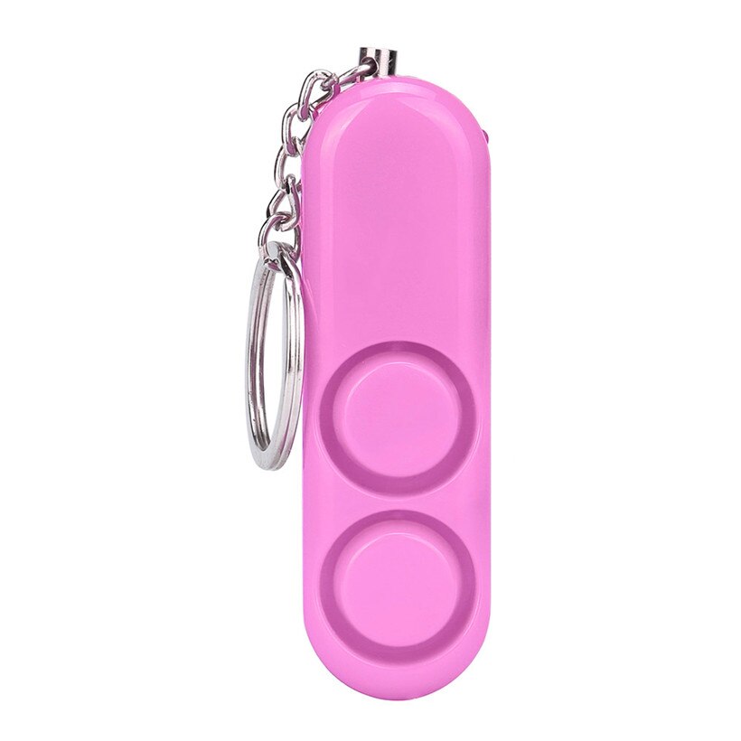 dispositif Anti-viol alarme forte alerte attaque panique sécurité personnelle porte-clés directe: Rose