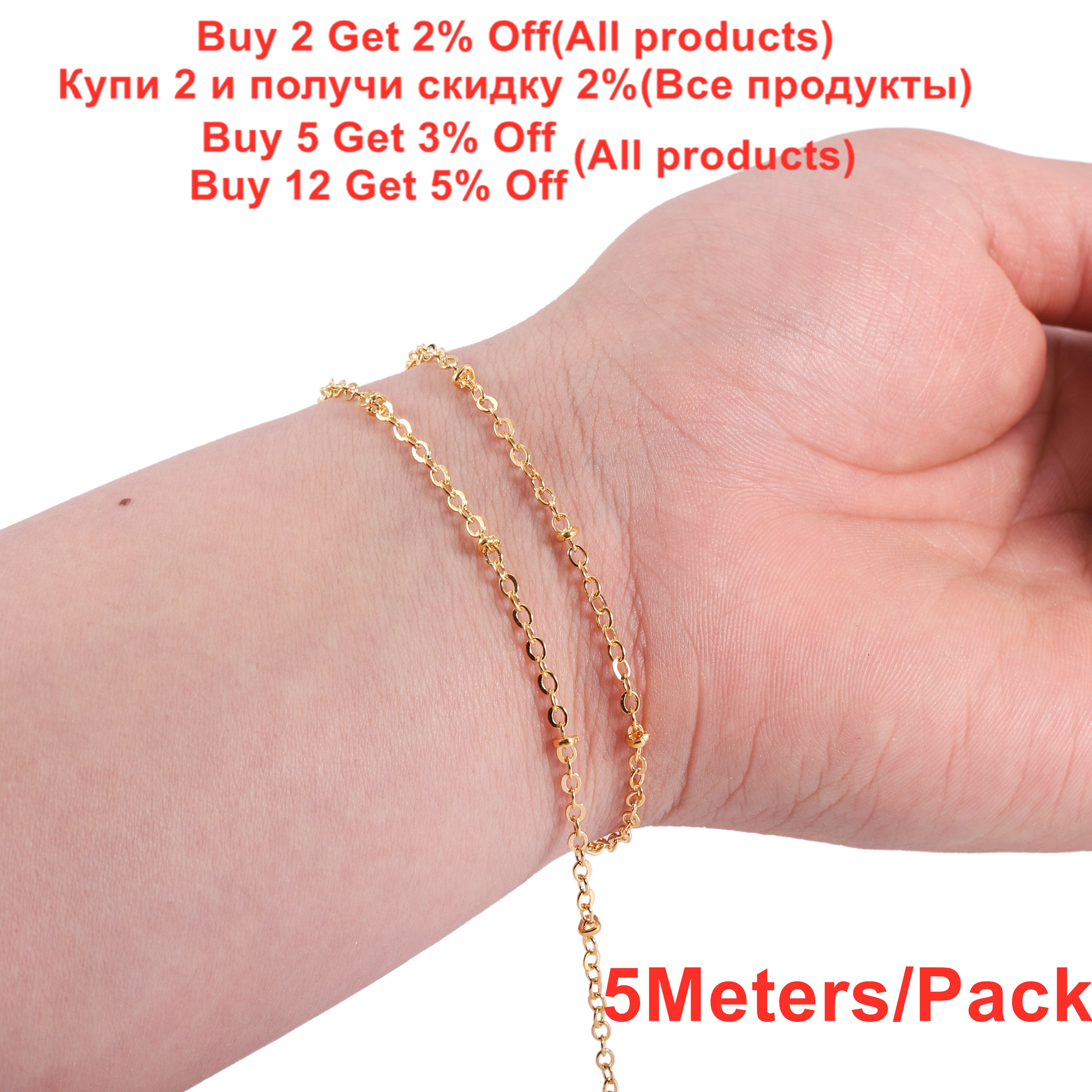 5 Meter Koperen Twisted Kettingen Kralen Kabel Link Clip Kralen Ketting Voor Diy Enkelbandje Kettingen Armband Sieraden Maken Levert