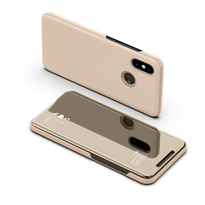 Funda con tapa de espejo redmi note 8 pro Funda de cuero con soporte para xiaomi redmi 7a funda en xaomi redmi note 7 redmi 7 a funda con vista redmi 7a: redmi note 8 / gold