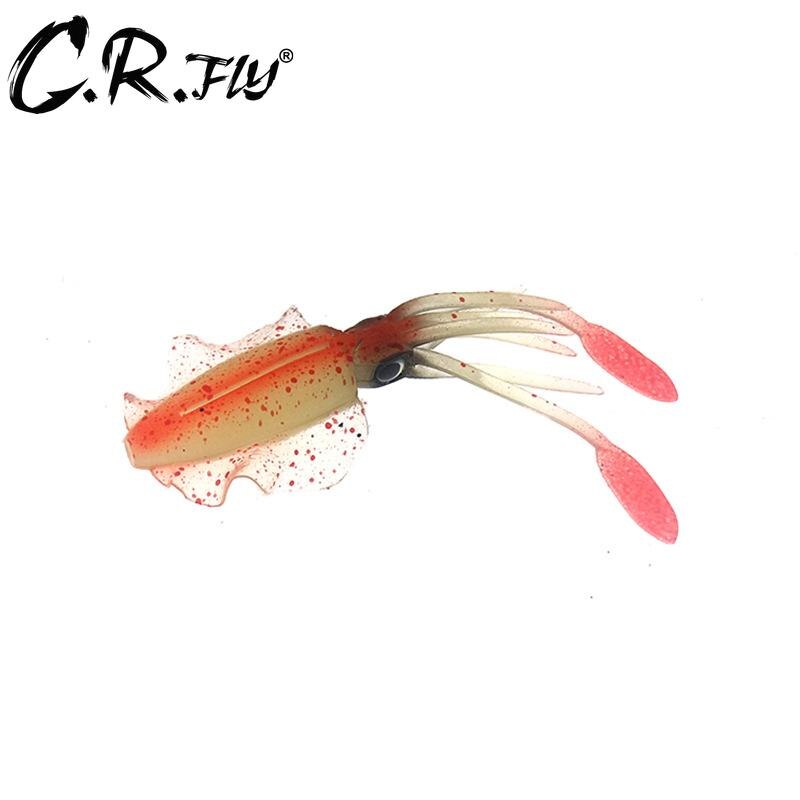 1pc Fishing Soft Squid Lure 7g 10cm Luminous/UV Squid Jig Fishing Lures For Sea Fishing Wobbler Bait