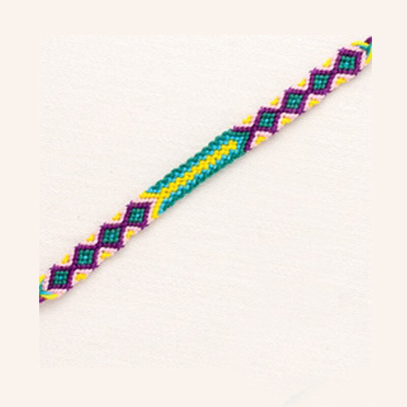 Neue Heiße Böhmischen Gewinde Armband Retro Handgemachte Boho Multicolor String Schnur Woven Geflochtene Hippie Freundschaft Armbänder Frauen Männer: A1