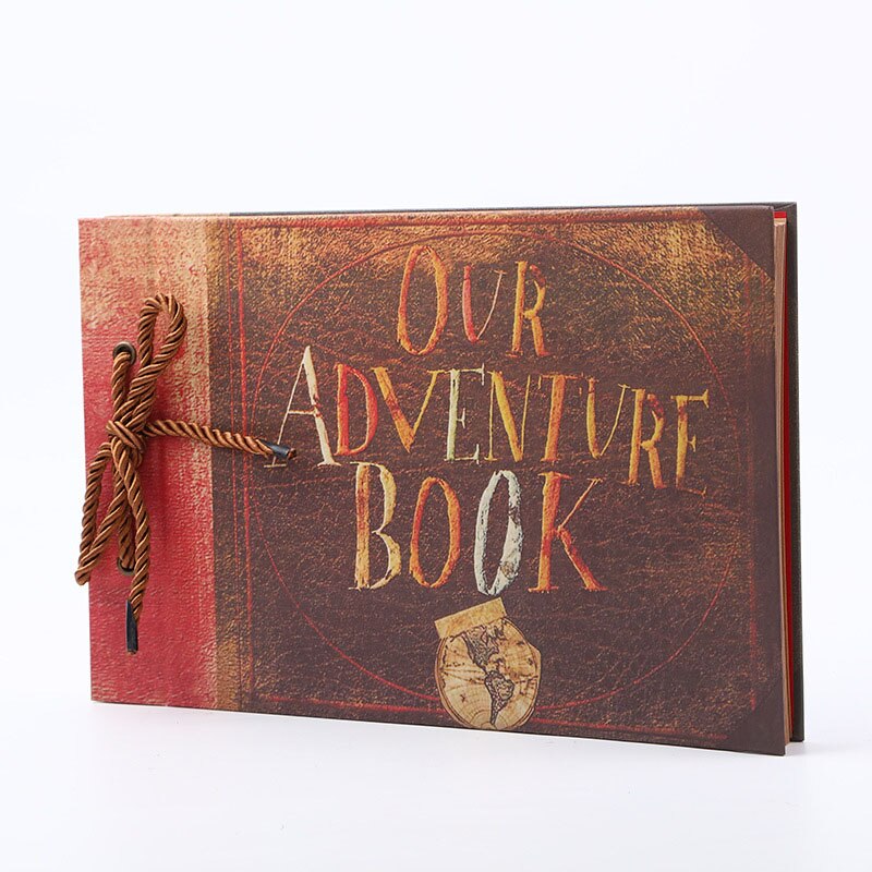 Przygoda album diy retro kraft scrapbooking pęta album luźnych liści album prezenty dla dzieci: Retro styl