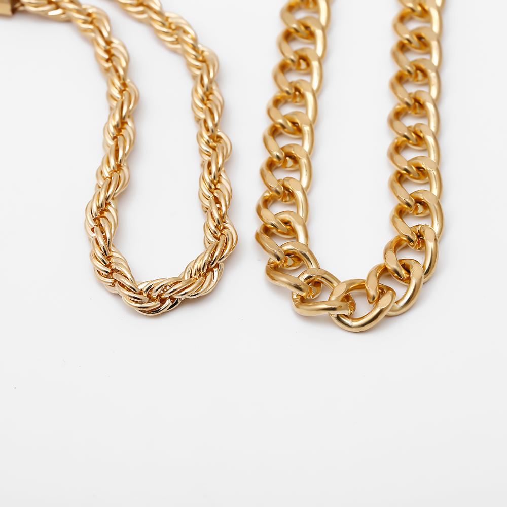 Ingemark Charm Vintage Twisted Chain Bracelets Set for Women Armband Punk Boho Snake Link Bracelet Jewelry