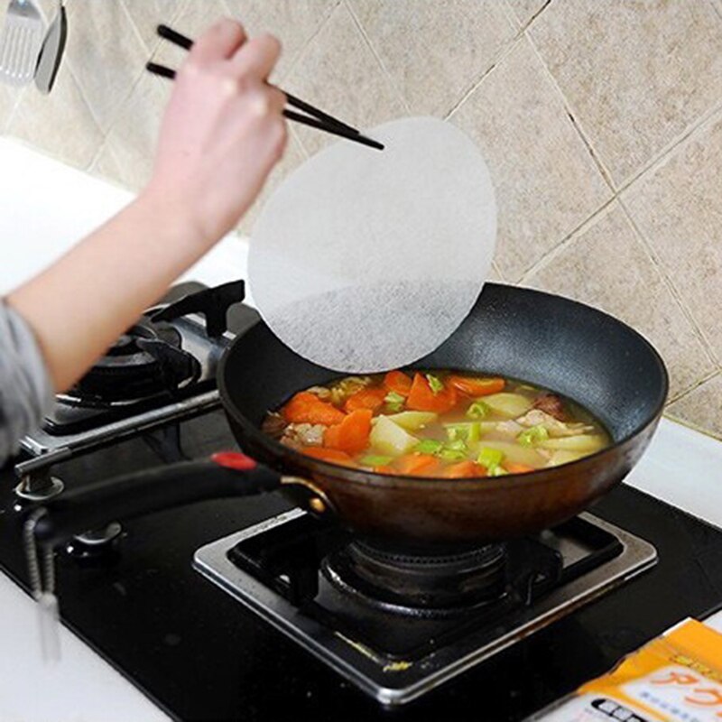 kitchen food oil film soup oil smoke paper (12 pieces) Food grade heat-resistant material used for a long time