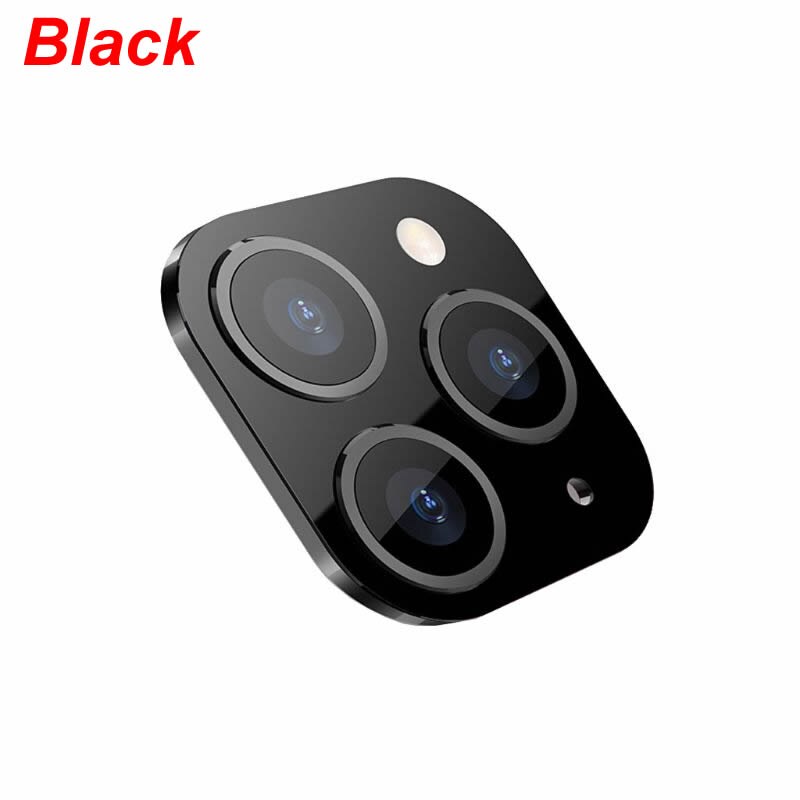 Camera Lens Cover voor iPhone X XS/XS MAX Seconden Veranderen voor iPhone 11 Pro: Black
