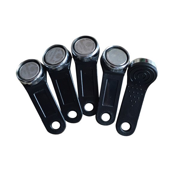 5 stücke Ibutton DS1990A-F5 TM1990 mit metall ring schwarz griff: Black