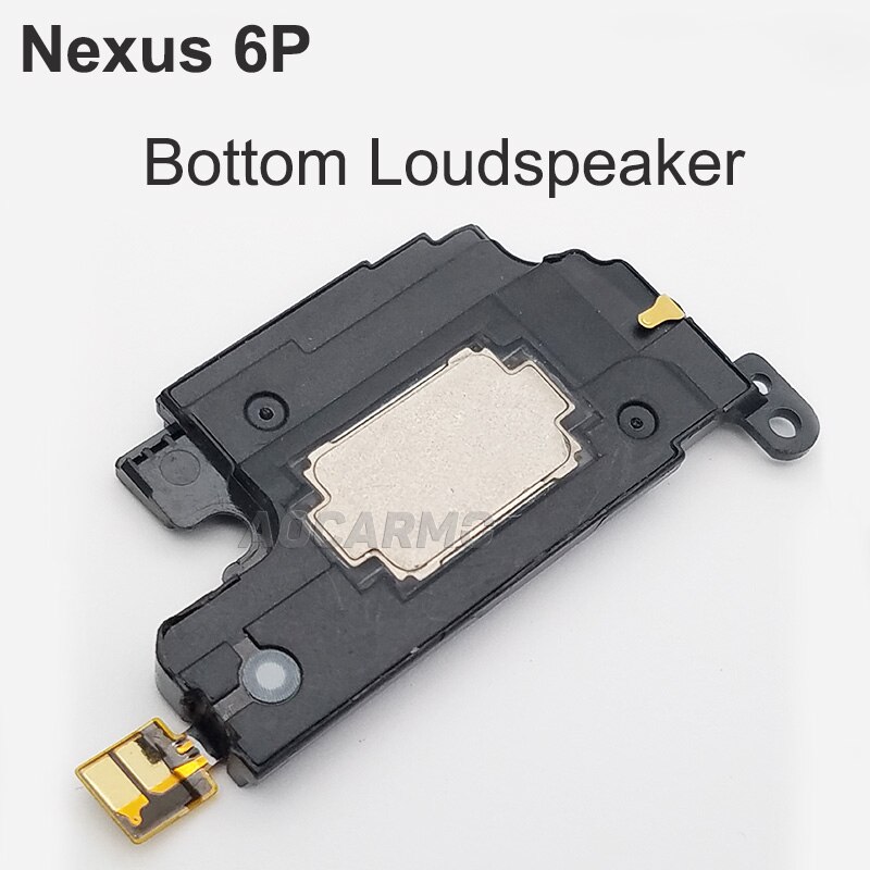 Aocarmo Top Oor Speaker Met Sticker Bodem Luidspreker Flex Kabel Voor Huawei Voor Google Nexus 6 P Vervanging