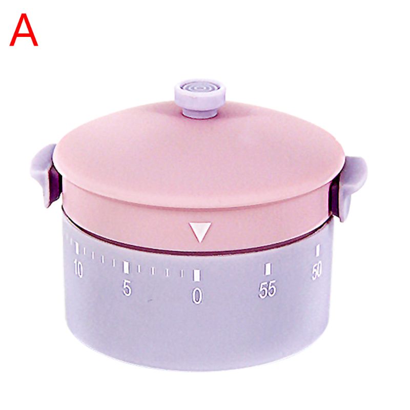 Cute Kitchenware Shape Mechanical Kitchen Timer Loud 60 Minutes Time Interval Cooking Timer Reminder Alarm Time Manager Stopwatc: A